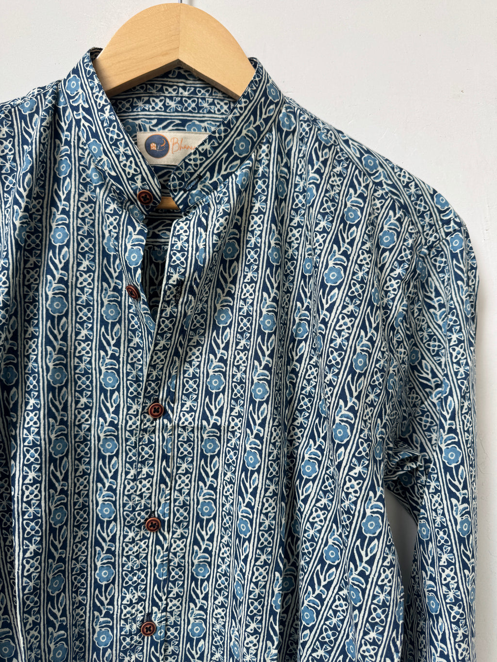 Azure Garden Shirt | Pure Cotton Printed Shirts