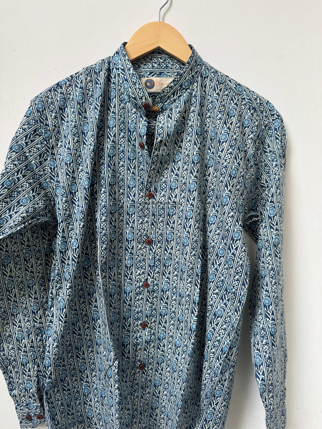 Azure Garden Shirt | Pure Cotton Printed Shirts