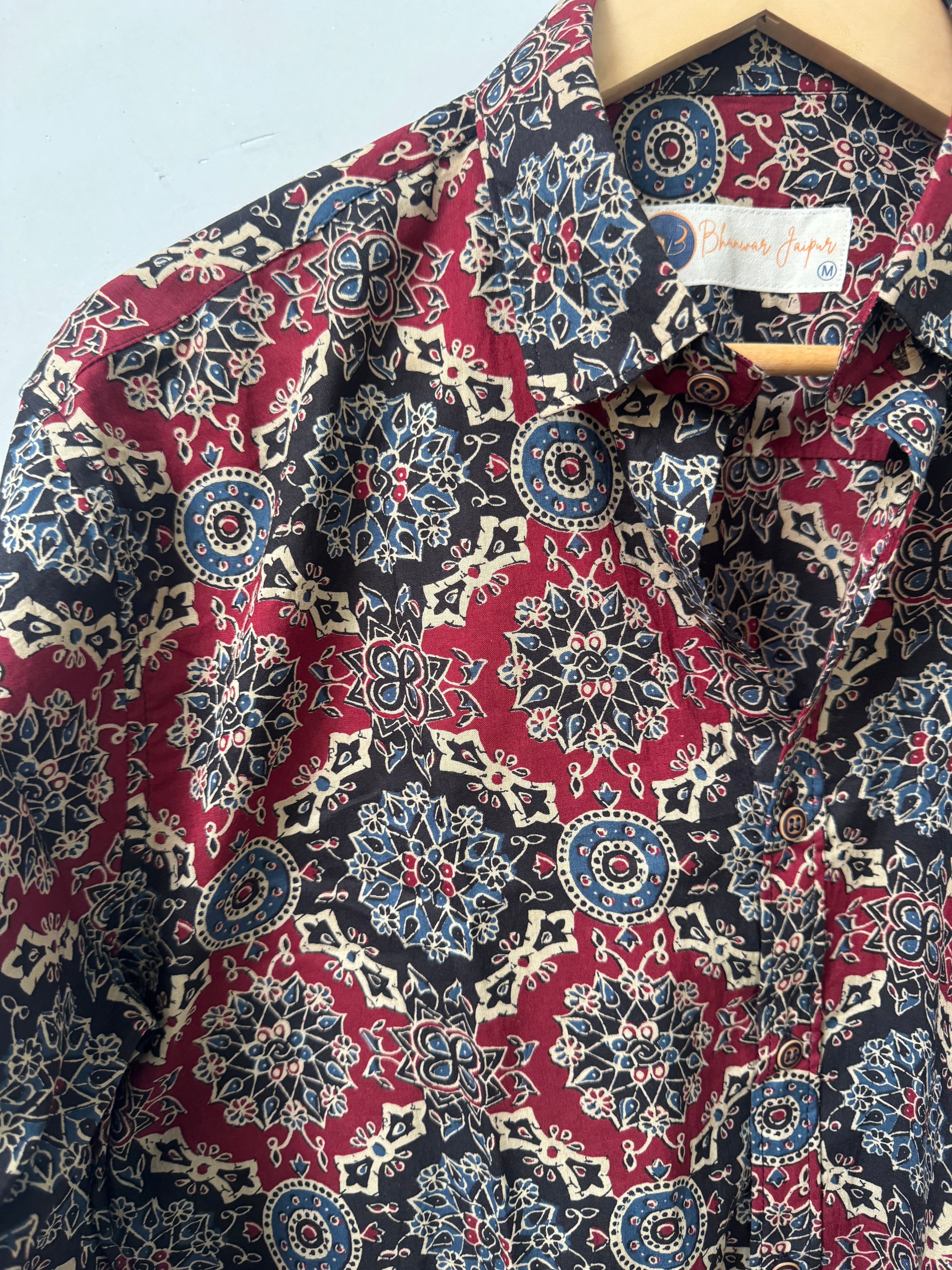 Marron Mandala | Pure Cotton Printed Shirts