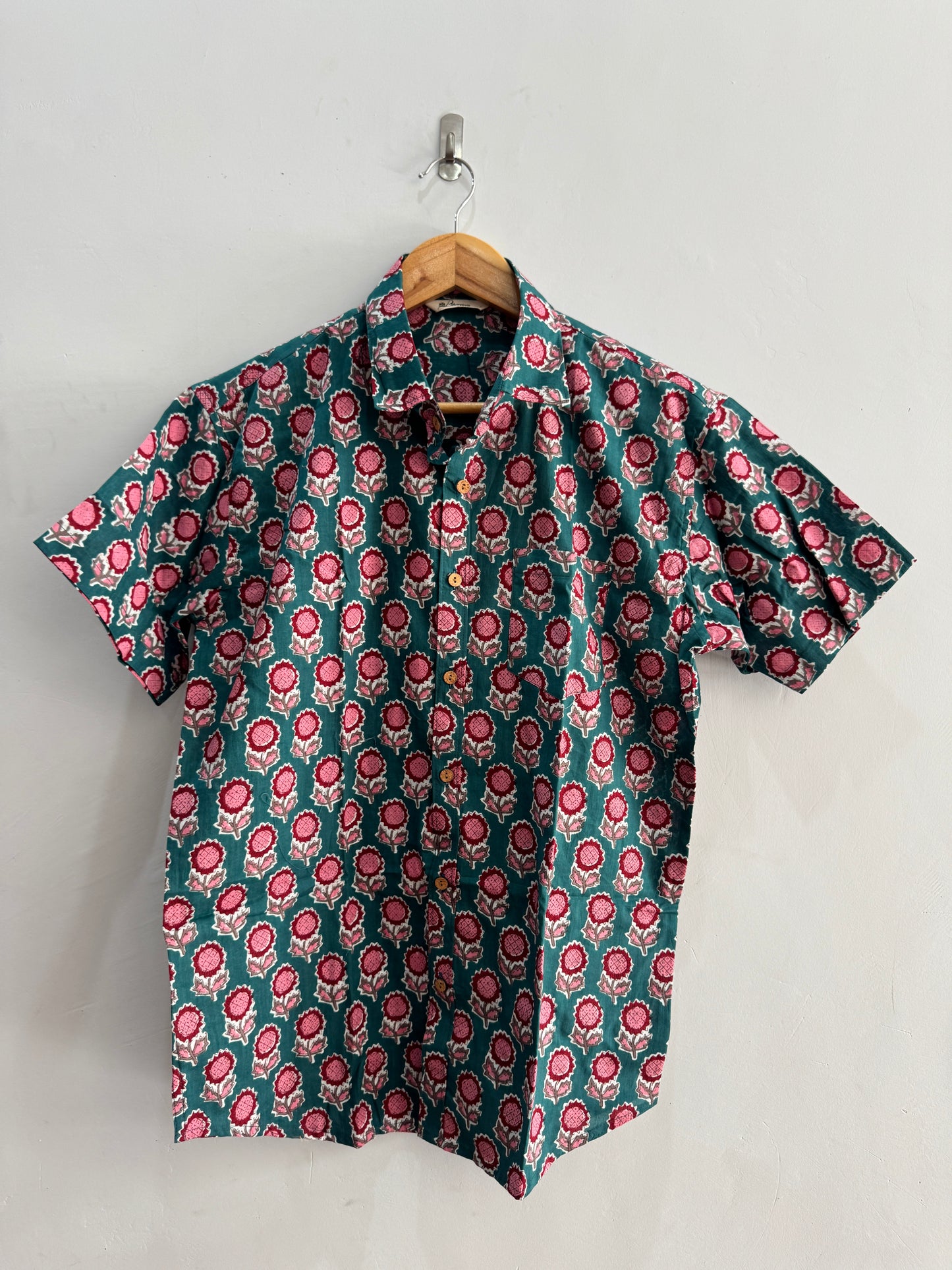 TeleFlora | Handblock Cotton Printed Shirt