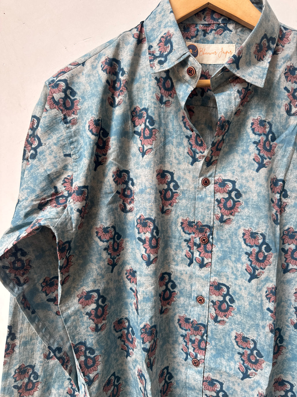 Celeste Bloom Shirt | Pure Cotton Printed Shirts