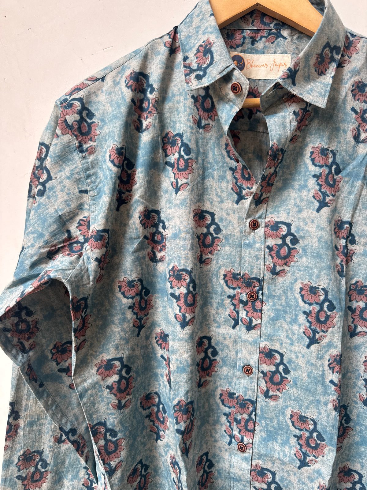 Celeste Bloom Shirt | Pure Cotton Printed Shirts