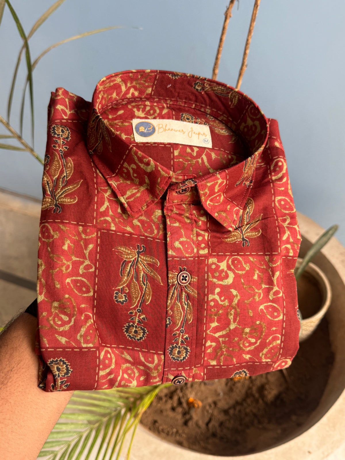 The Maroon Atelier Premium Shirt | Pure Cotton Printed Shirts