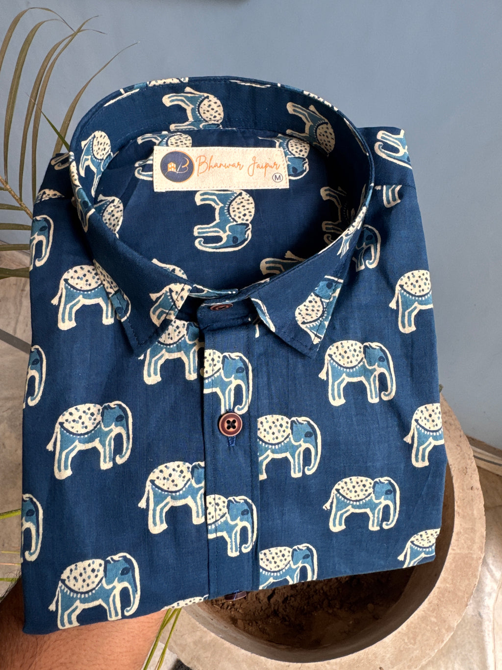 Indigo Maharaja Premium Shirt | Pure Cotton Printed Shirts