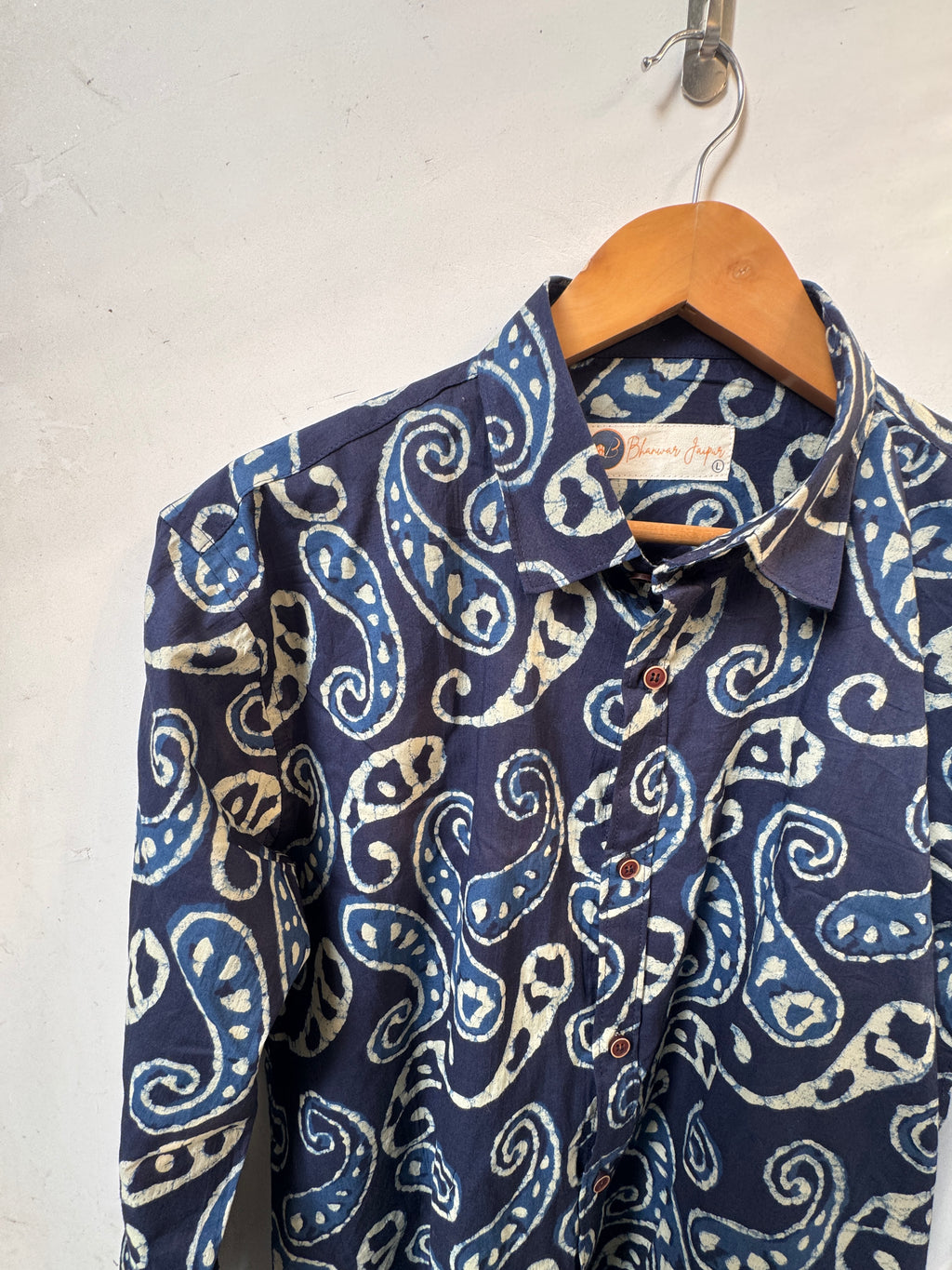 Indigo Legacy Shirt | Sanganeri Premium Cotton Shirts