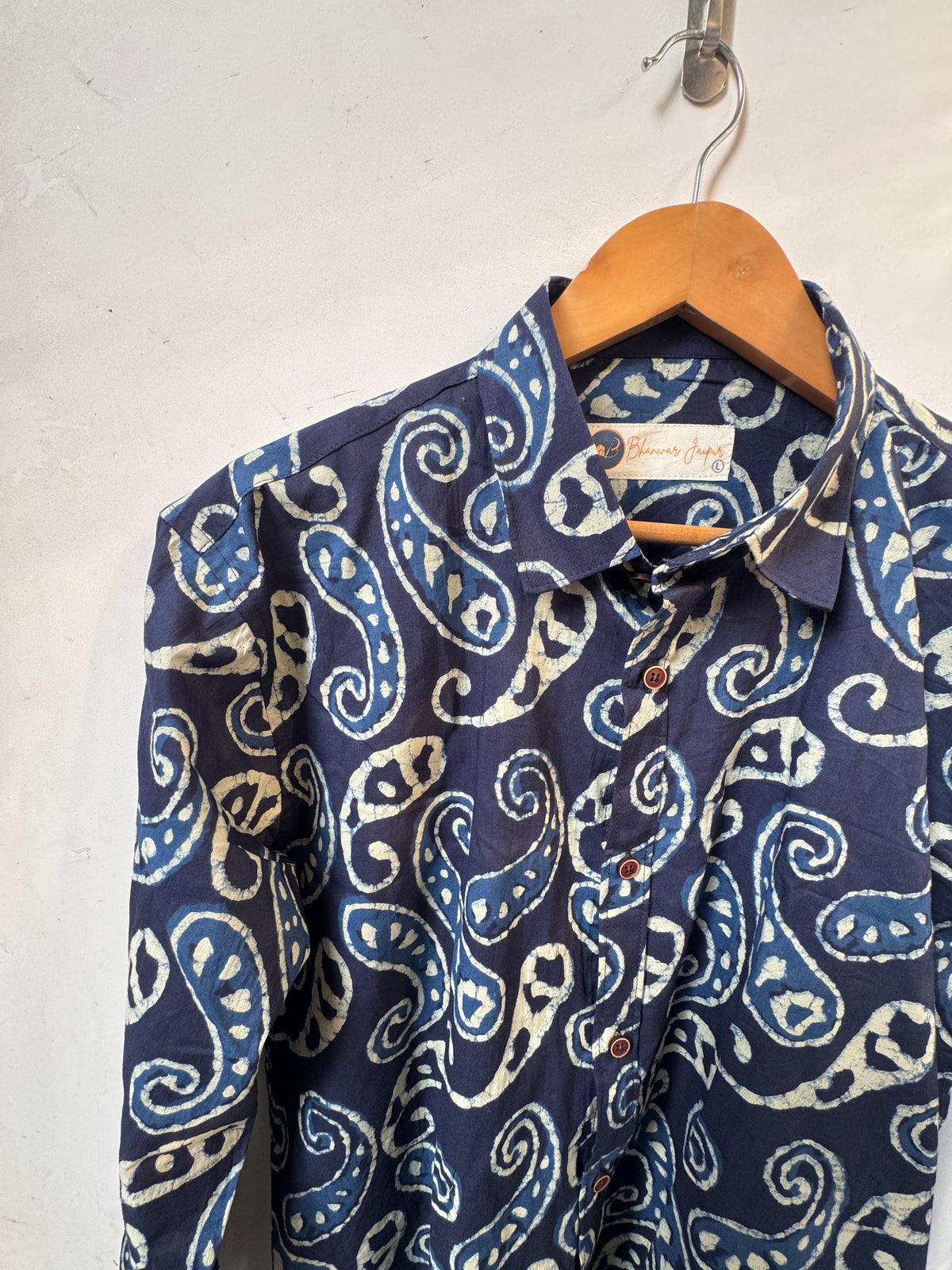 Indigo Legacy Shirt | Sanganeri Premium Cotton Shirts