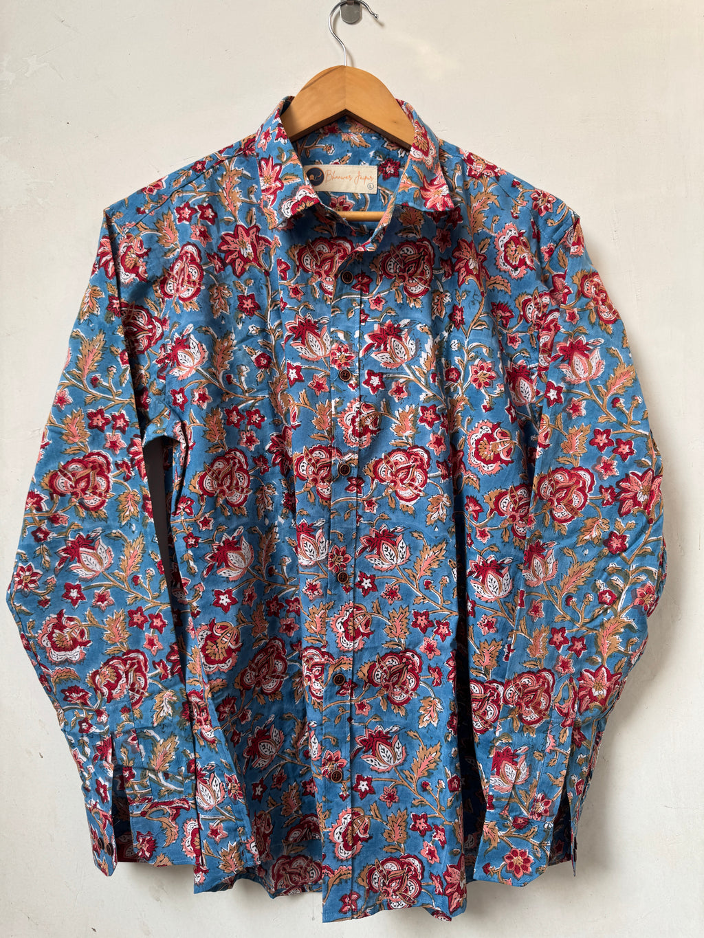 Indigo Garden | Handblocked |  Bagru Premium Cotton Shirts