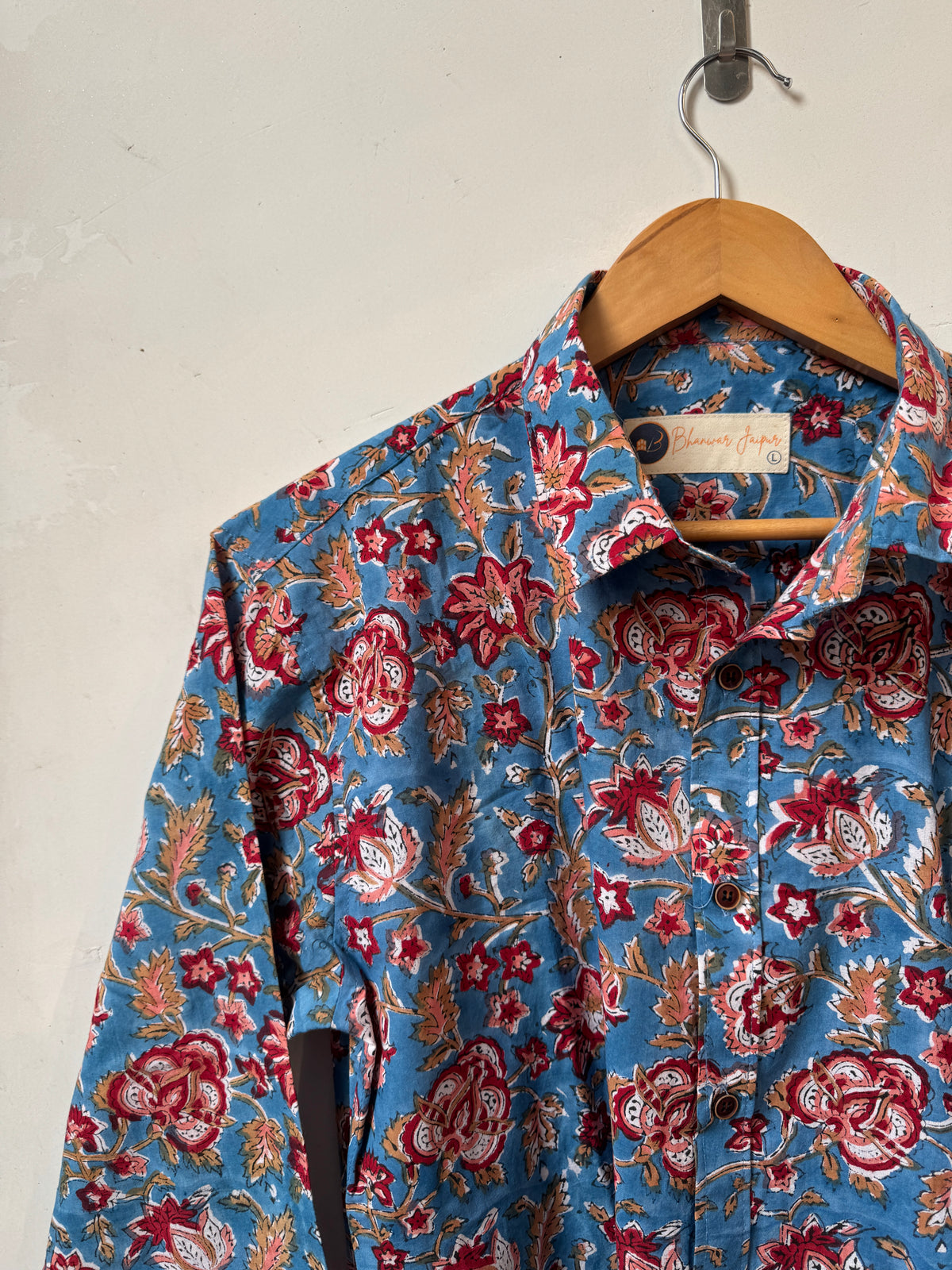 Indigo Garden | Handblocked |  Bagru Premium Cotton Shirts