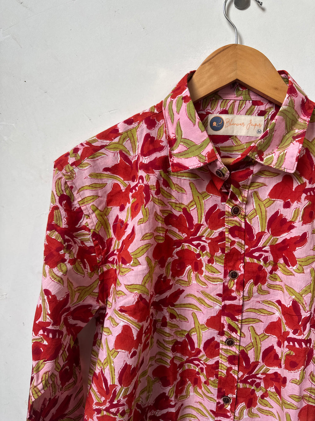 Gulbahar Bloom Shirt | Handblocked |  Bagru Premium Cotton Shirts