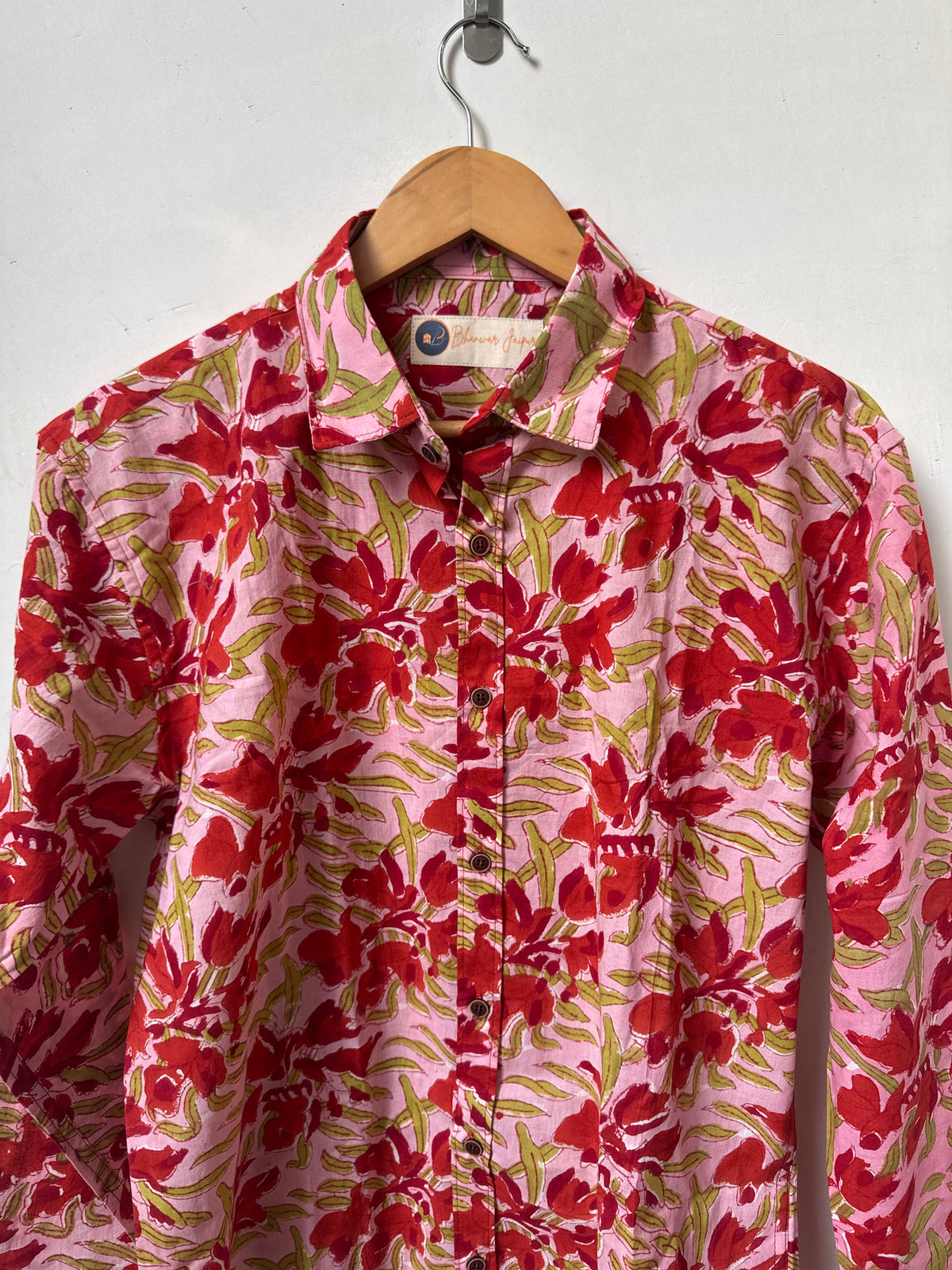 Gulbahar Bloom Shirt | Handblocked |  Bagru Premium Cotton Shirts