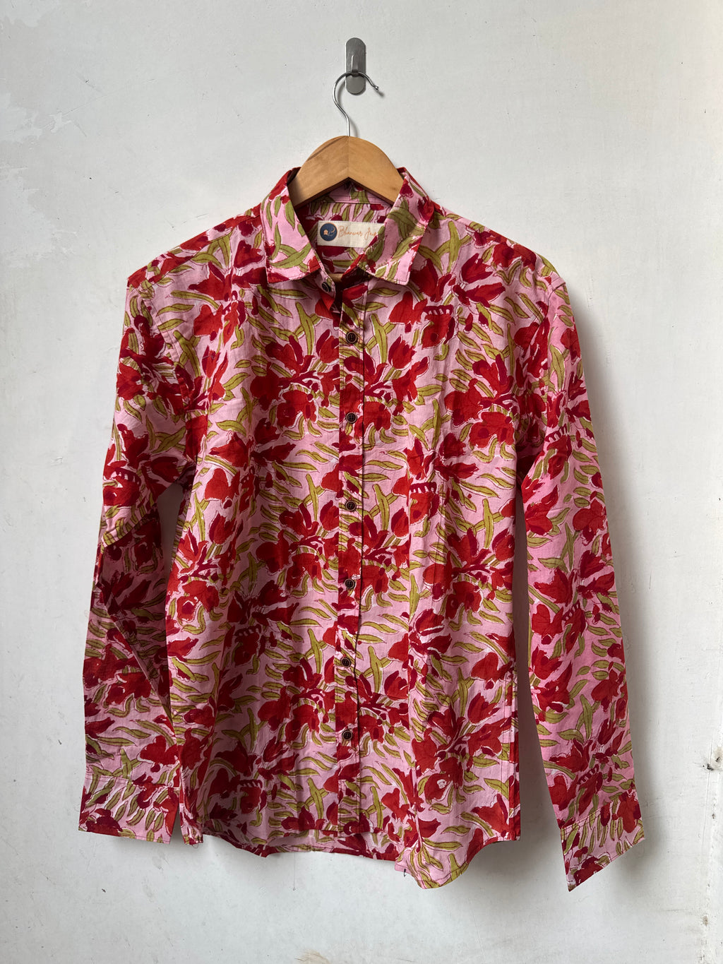 Gulbahar Bloom Shirt | Handblocked |  Bagru Premium Cotton Shirts