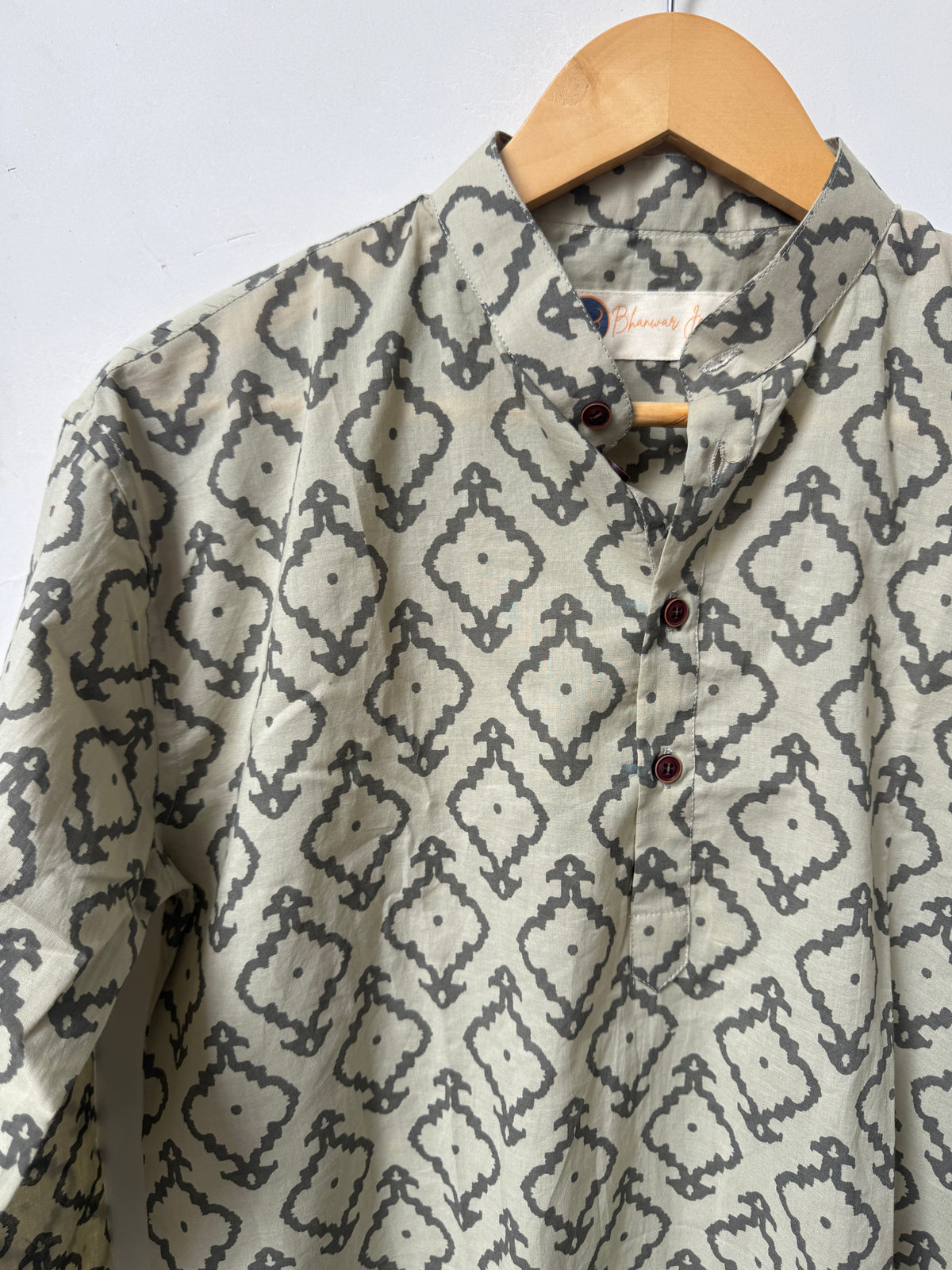 Noor Charcoal Short Kurta | Premium Short Kurta