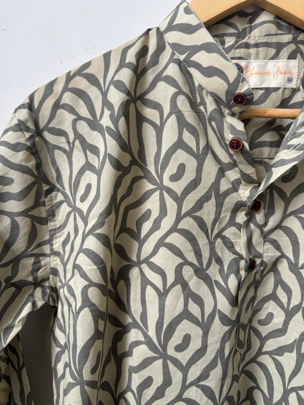 Aranya – Premium Printed Short Kurta for Men