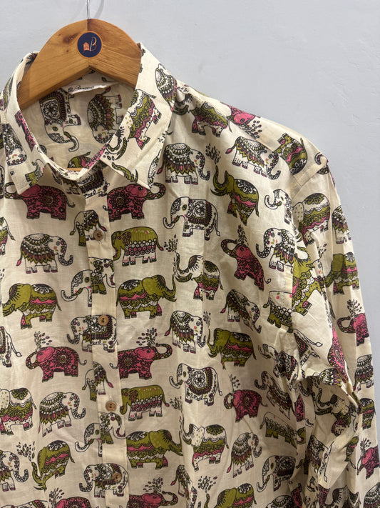 Hathi Mera Sathi | Handblock Cotton Printed Shirts