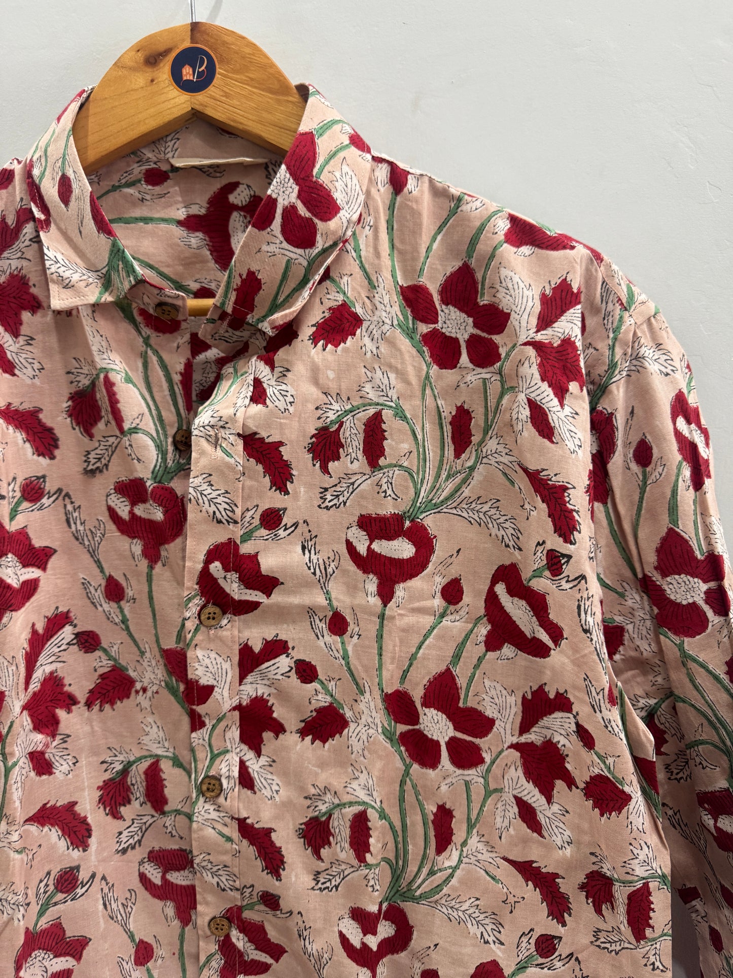 Gerbera | Hand-block Cotton Printed Shirts
