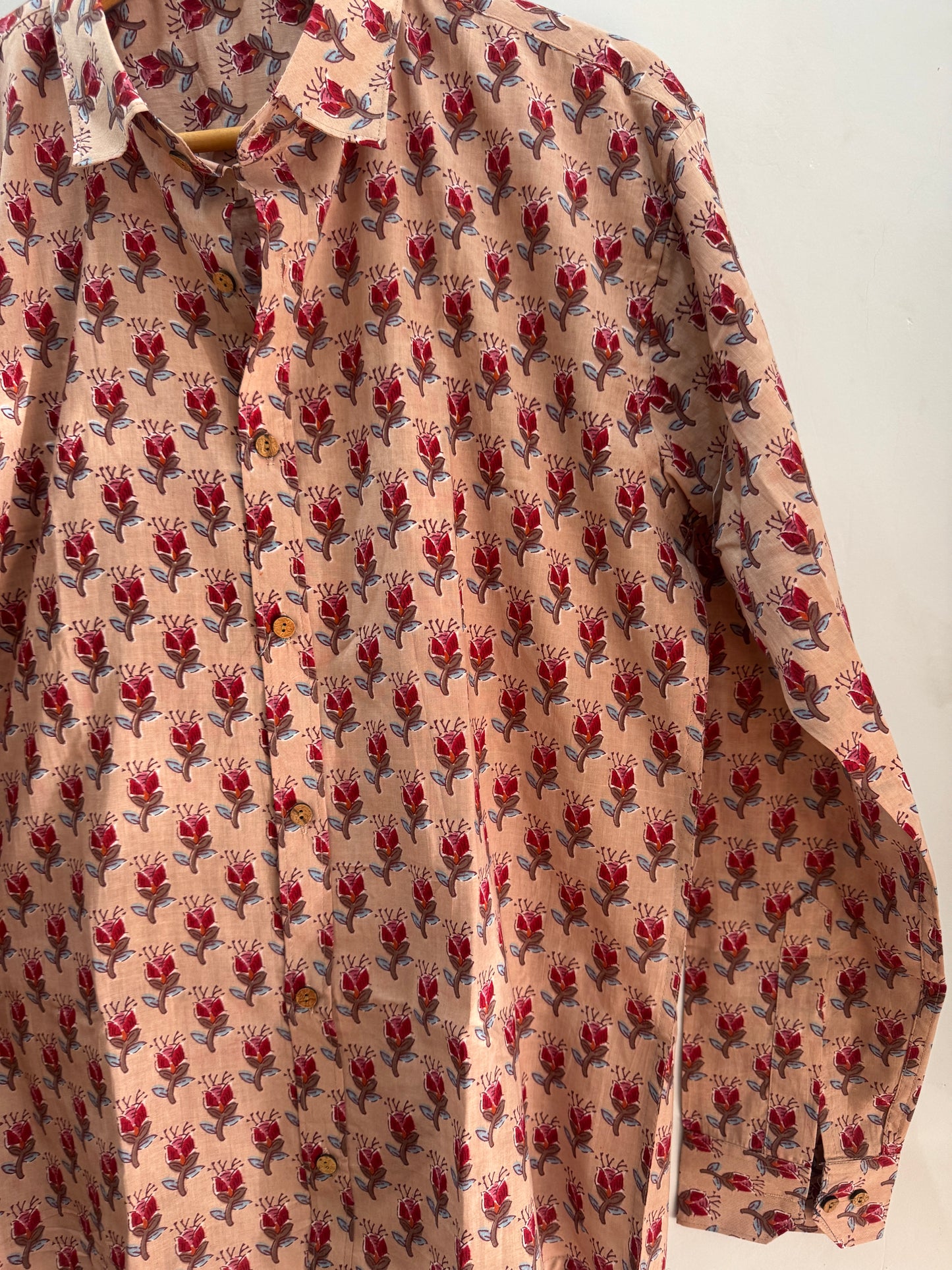 Cosmos | Hand-Block Cotton Printed Shirt