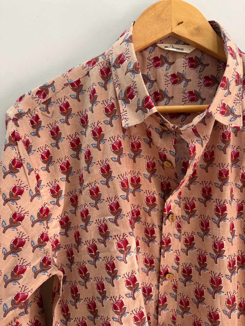 Cosmos | Hand-Block Cotton Printed Shirt