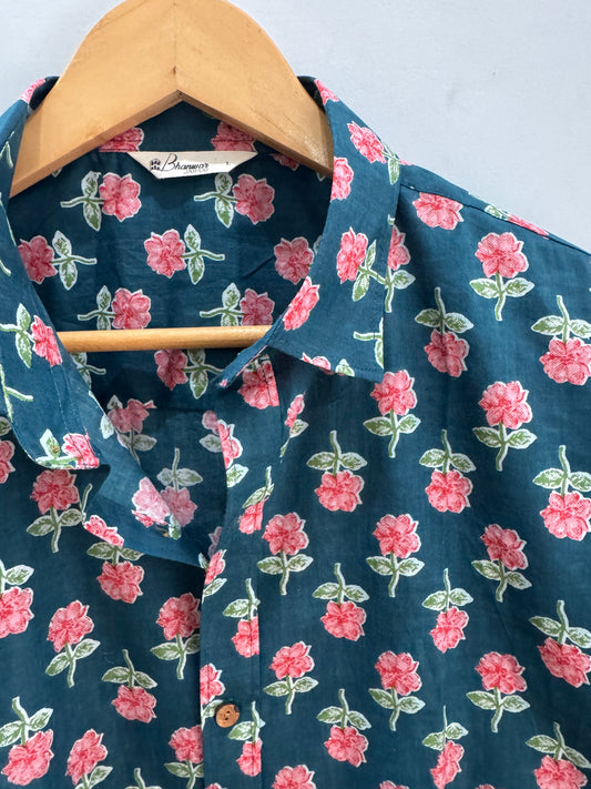Aster | Handblock Cotton Printed Shirts
