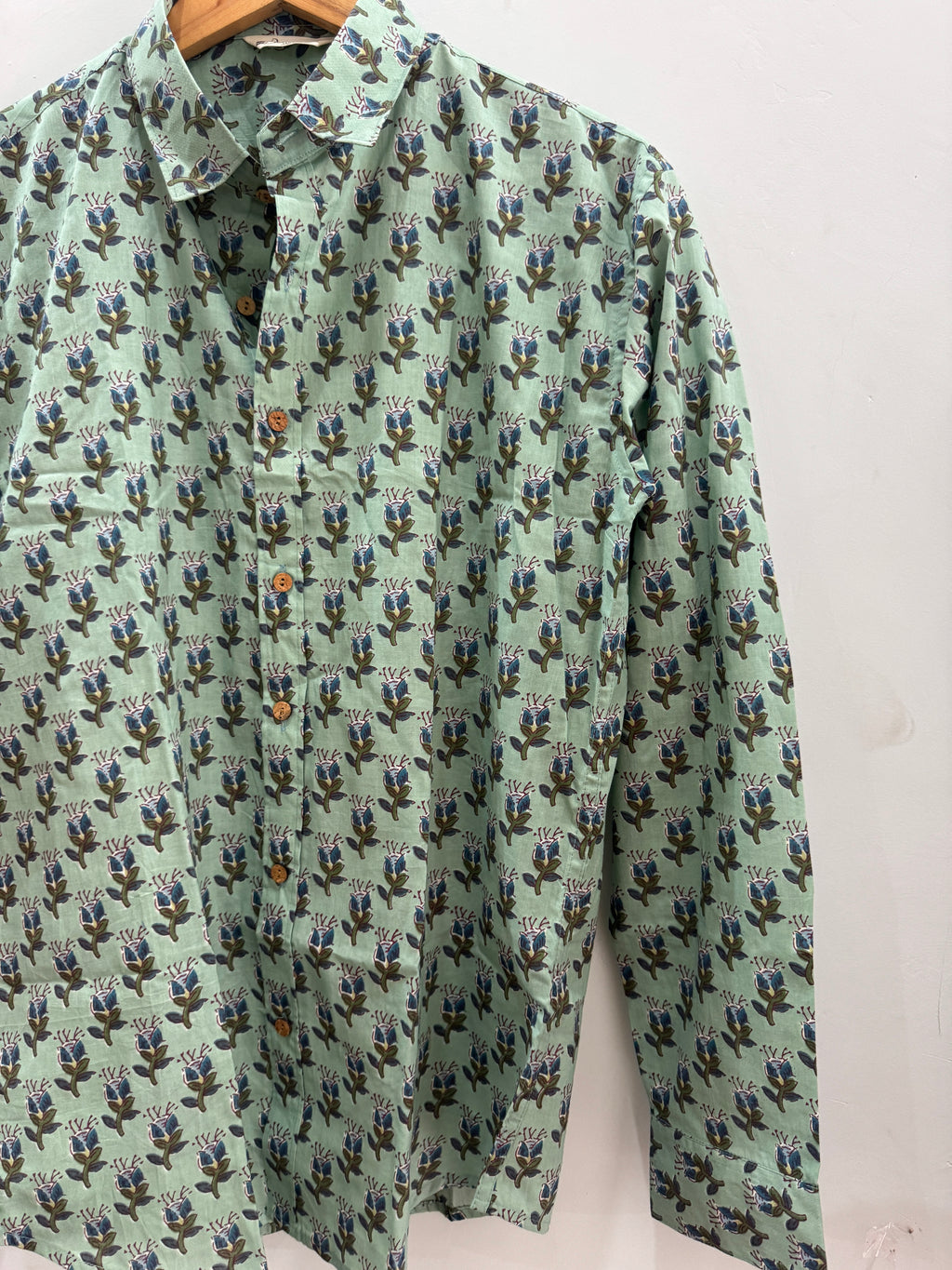 Pistachio | Handblock Cotton Shirts