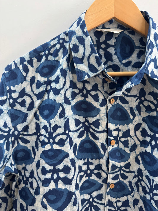 Hibiscus | Handblock Cotton Printed Shirts