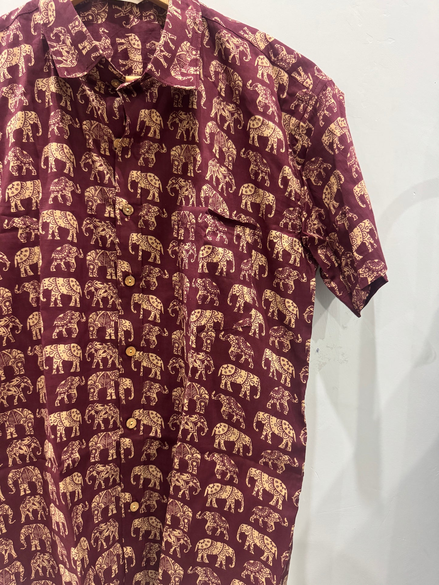 Purpele | Mens Cotton Printed Shirts