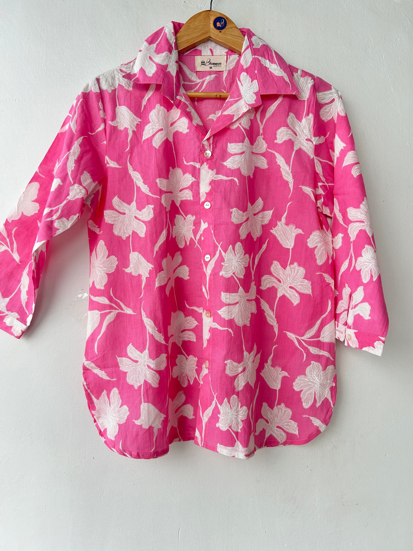 Pink Bloom Womens Cotton Cord Set