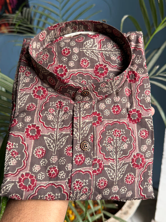 Canna Ajrakh | Finest Pure Cotton Men's Shirts