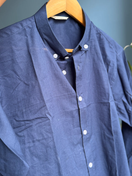 Navy Blue | Finest Pure Cotton Men's Shirts