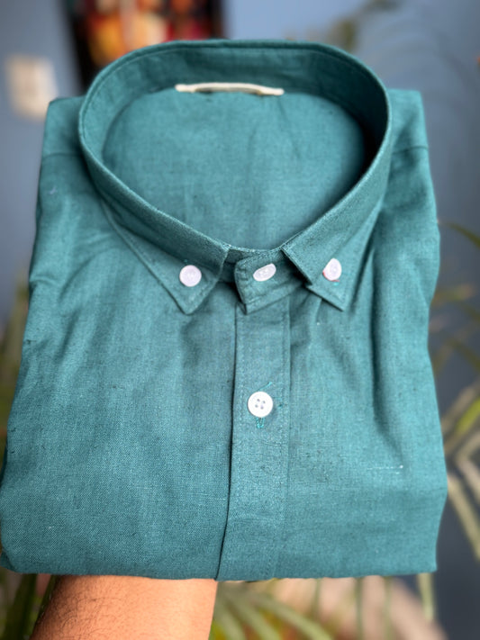Ocean Green | Finest Pure Linen Men's Shirts