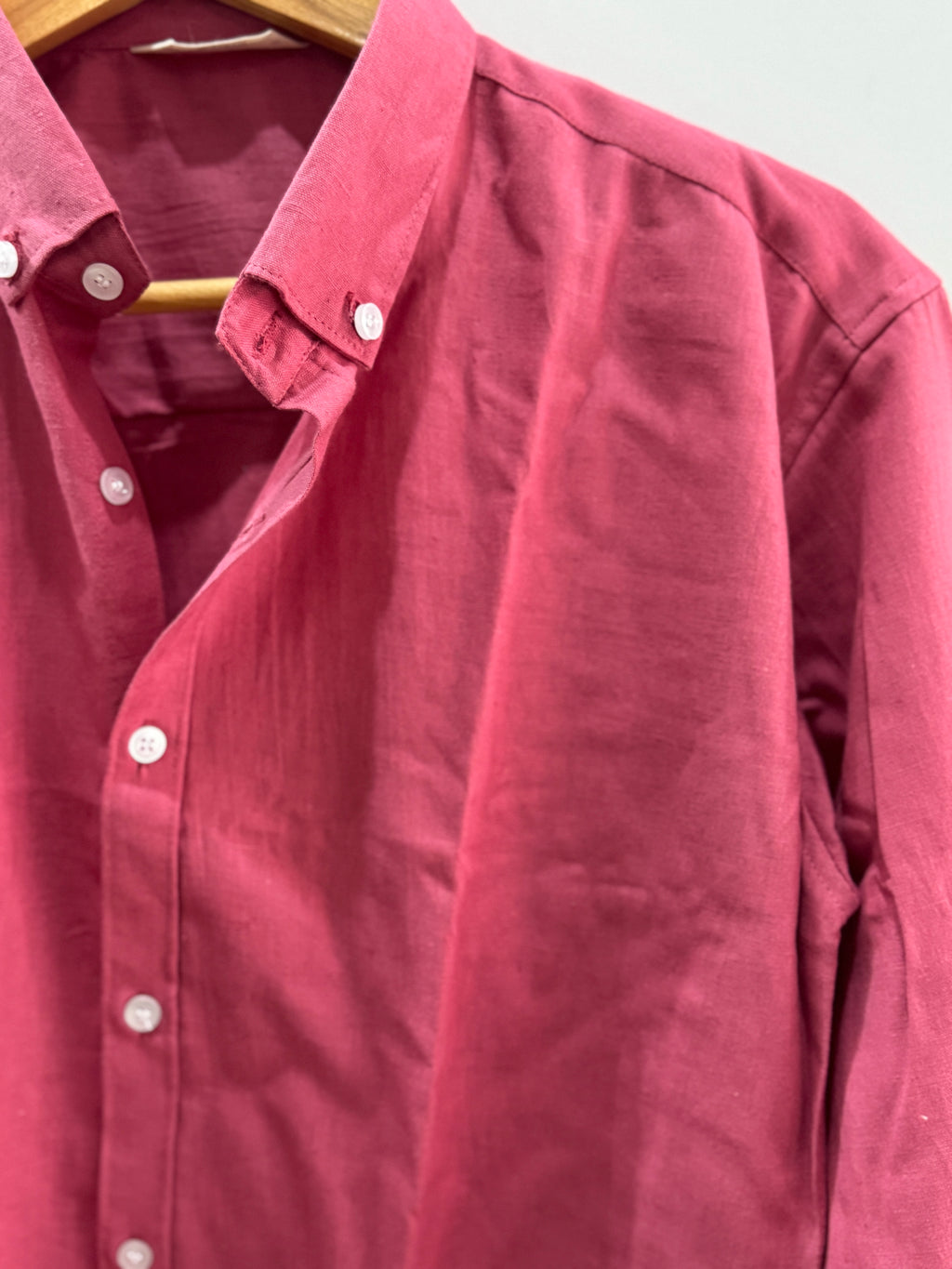 Wood Pink | Finest Pure Linen Men's Shirts