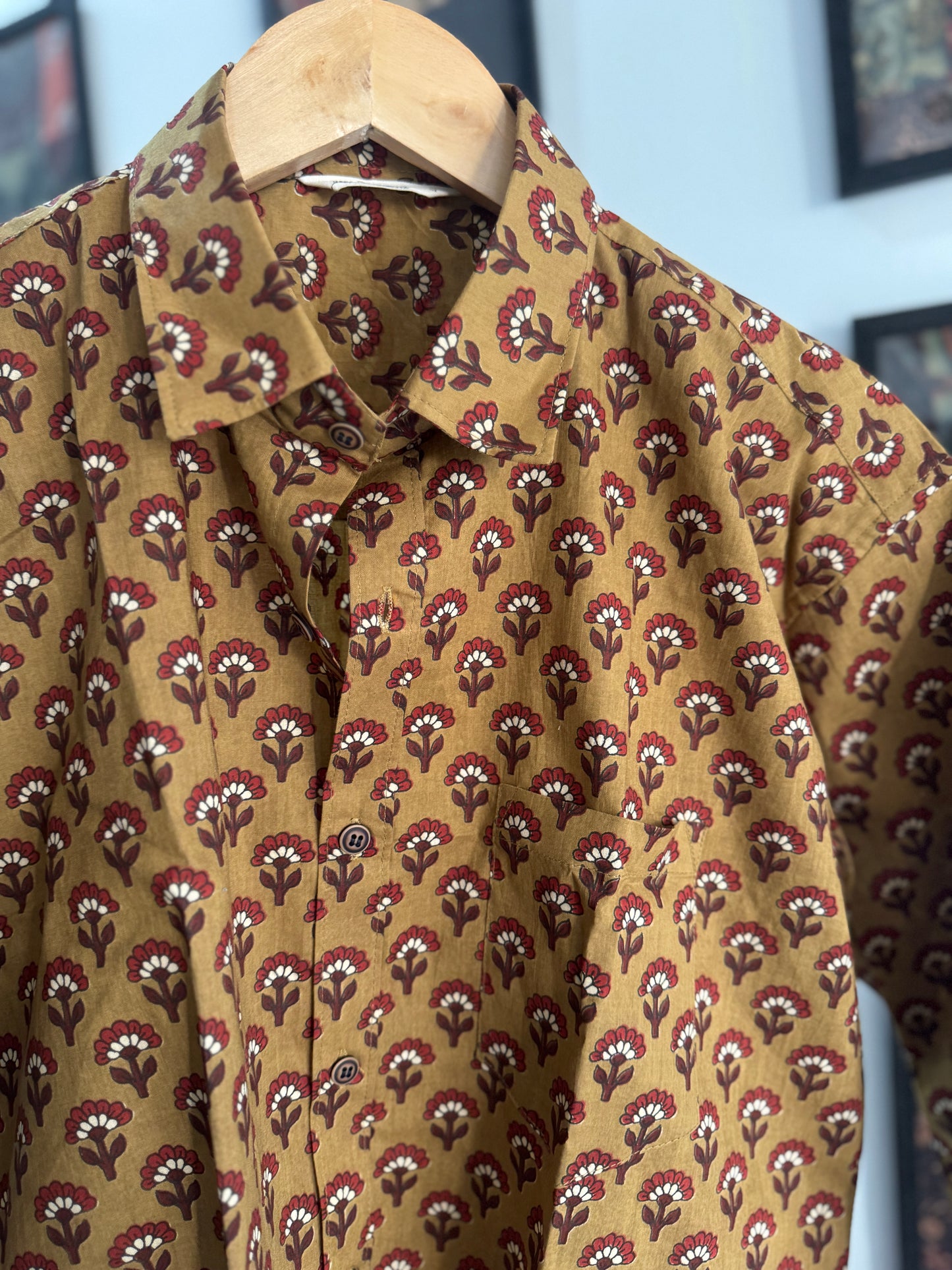 The Indian Mustard | Pure Handblock Printed Shirts