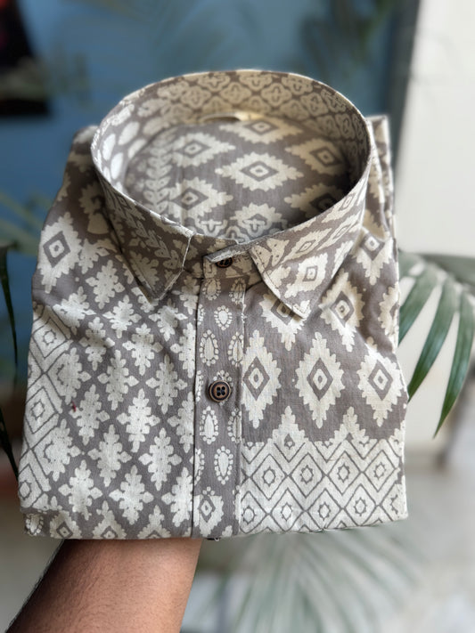 Bagru Chaap | Jaipuri Hand-block Printed Shirts