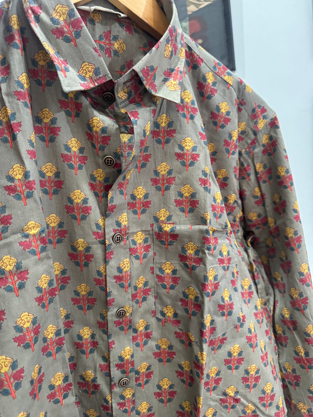 Jaipuri Buta | Fine Hand block Half Sleeves Printed Shirts