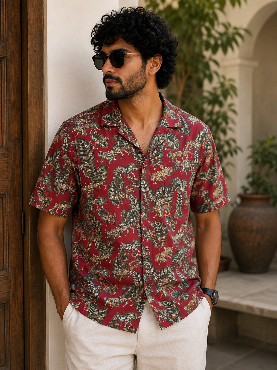Wild Heritage – Resort Cuban Collar Shirt | Handblock Cotton Printed Shirts
