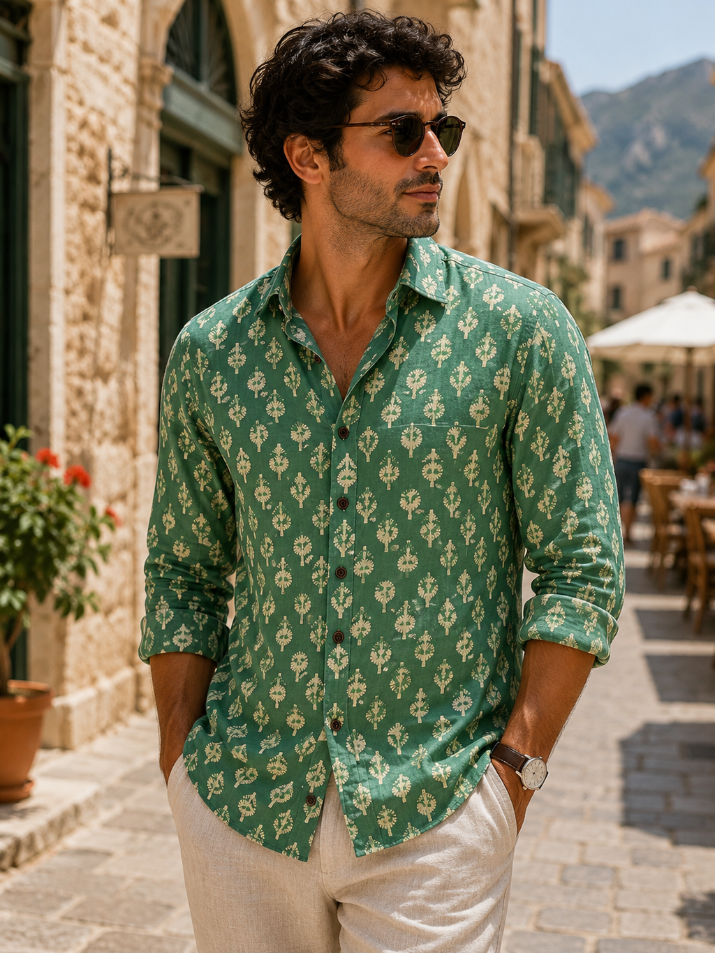 Mint Meadow Shirt | Premium Men's Cotton Shirts