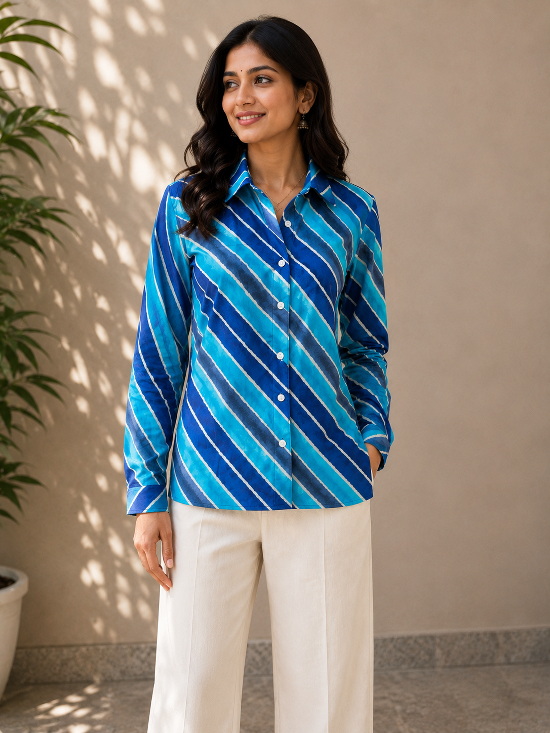Lehriya | Womens Pure Cotton Printed Shirts | Straight Fit