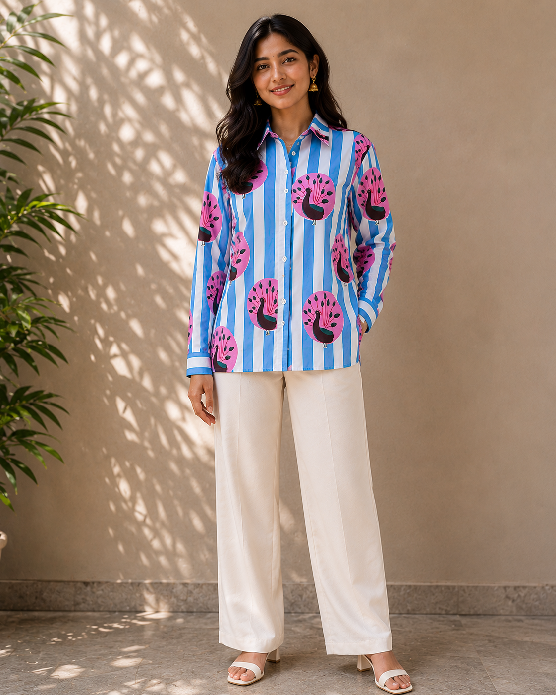 Morika | Womens Handblocked Printed Shirts | Straight Fit