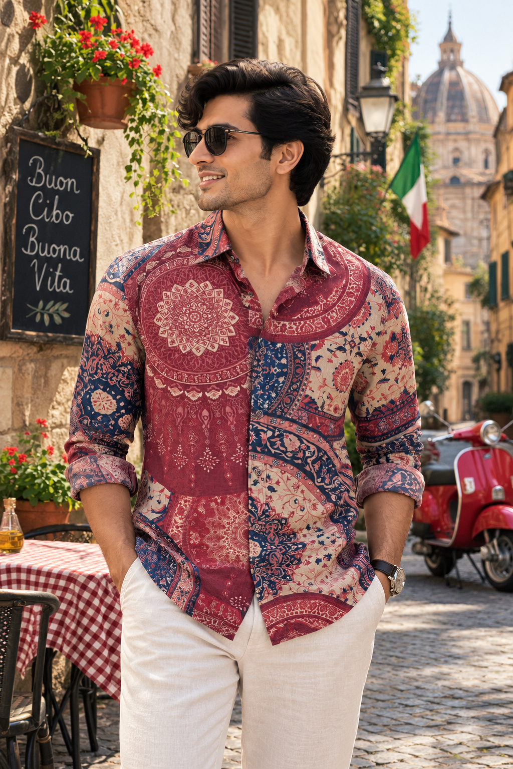 Naqsh Royale Shirt | Pure Cotton Printed Shirts