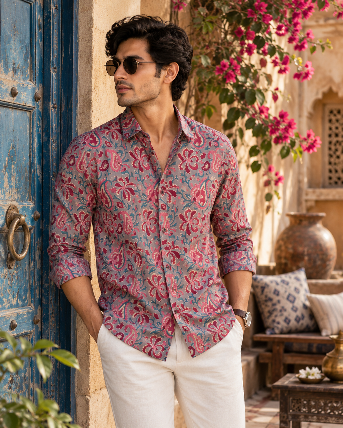 Riviera Paisley Shirt | Pure Cotton Printed Shirts