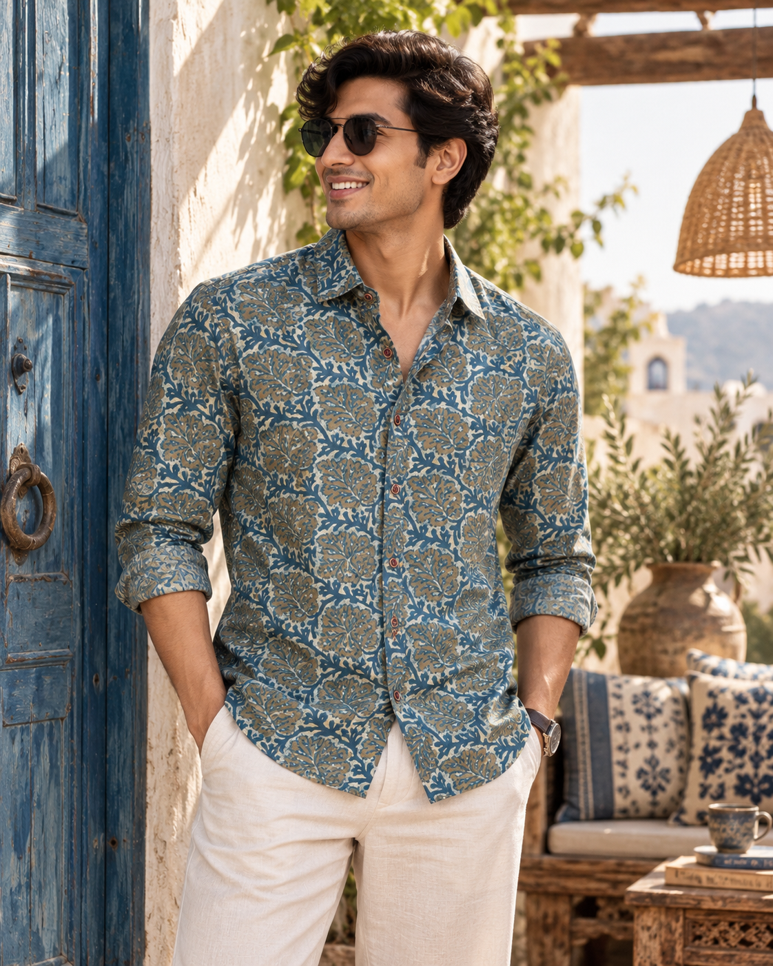 Siena Botanical Shirt | Pure Cotton Printed Shirts