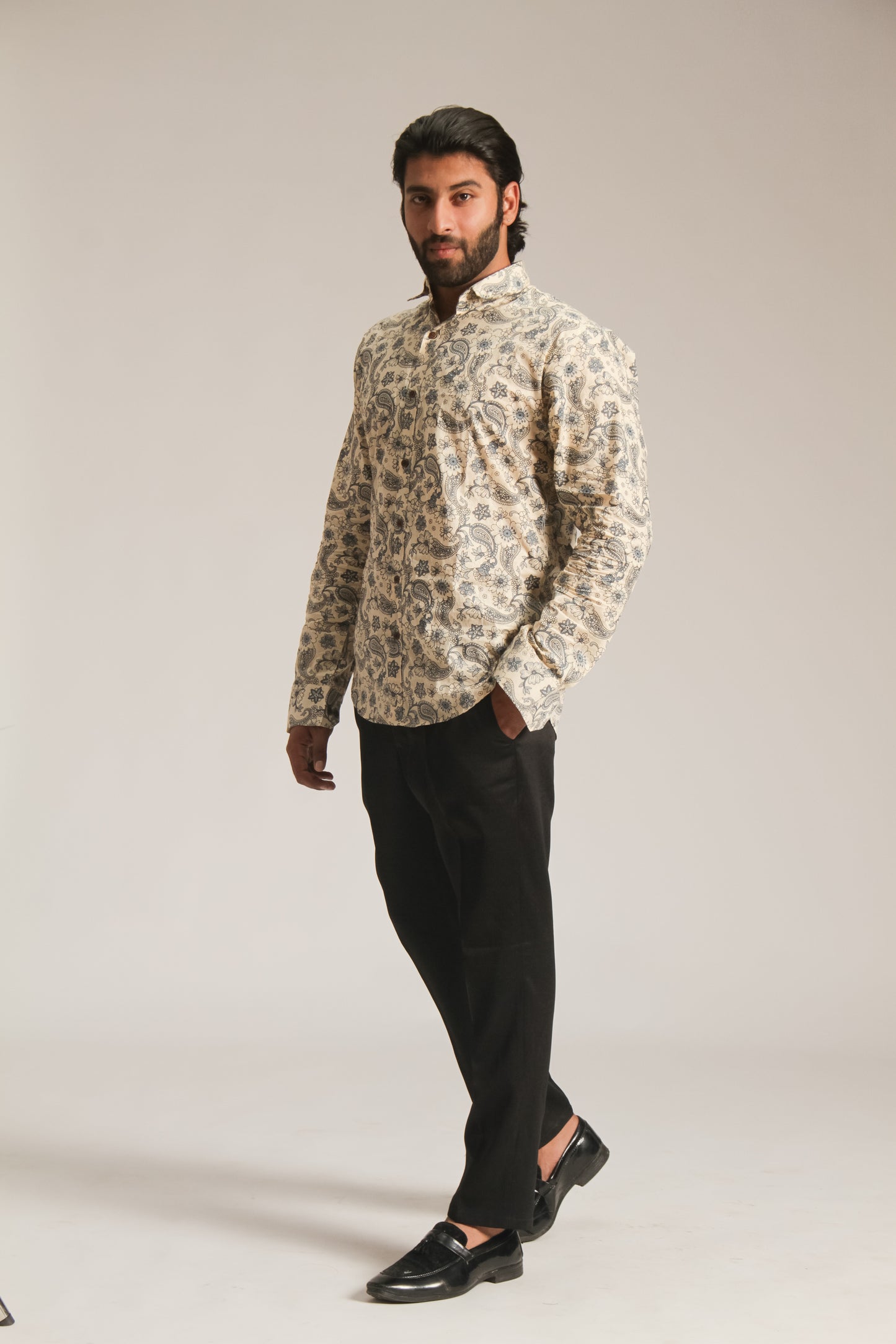 Geomateric | Mens Cotton Printed Shirt