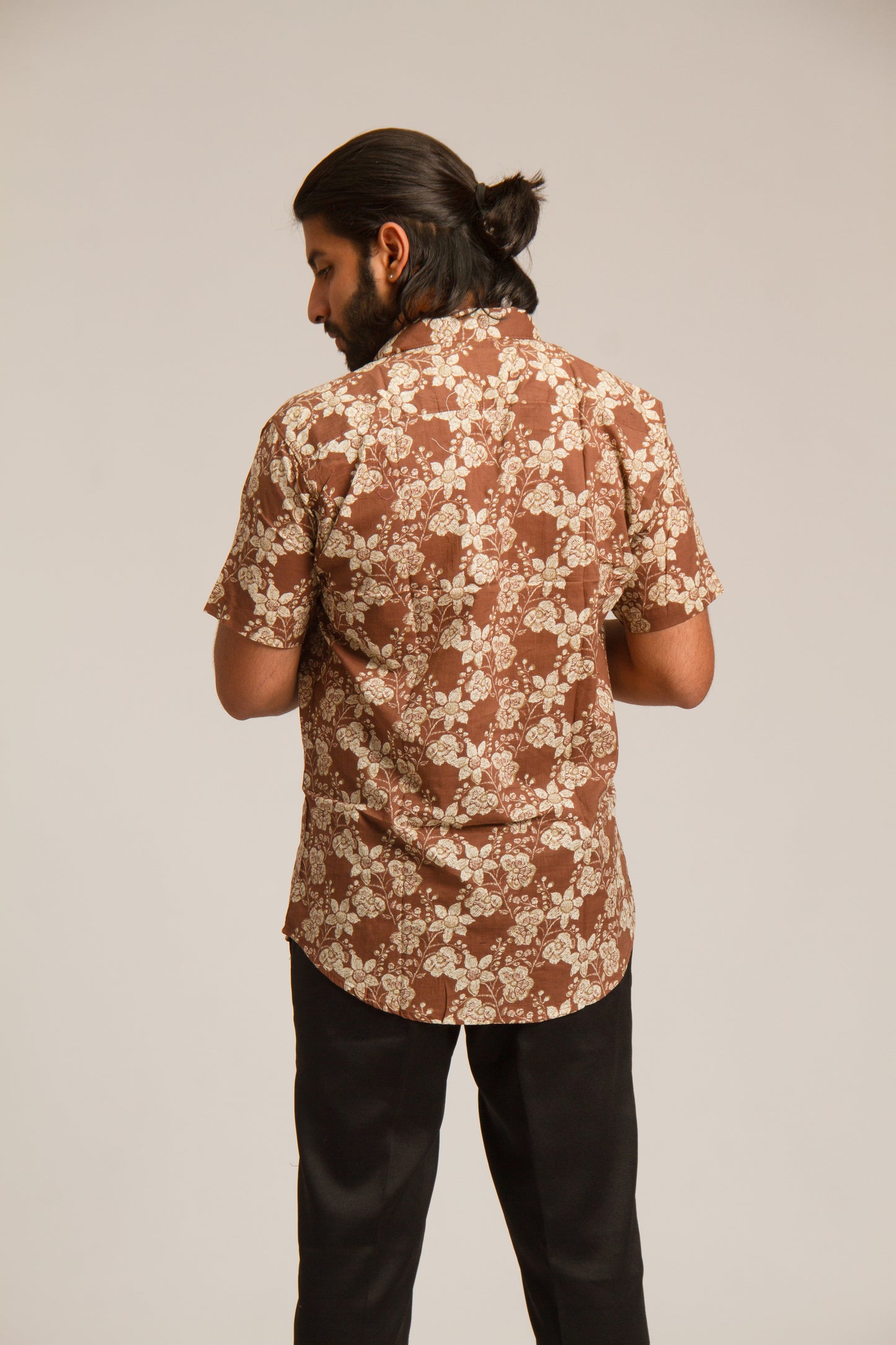 Brown bunch | Sanganeri Shirt