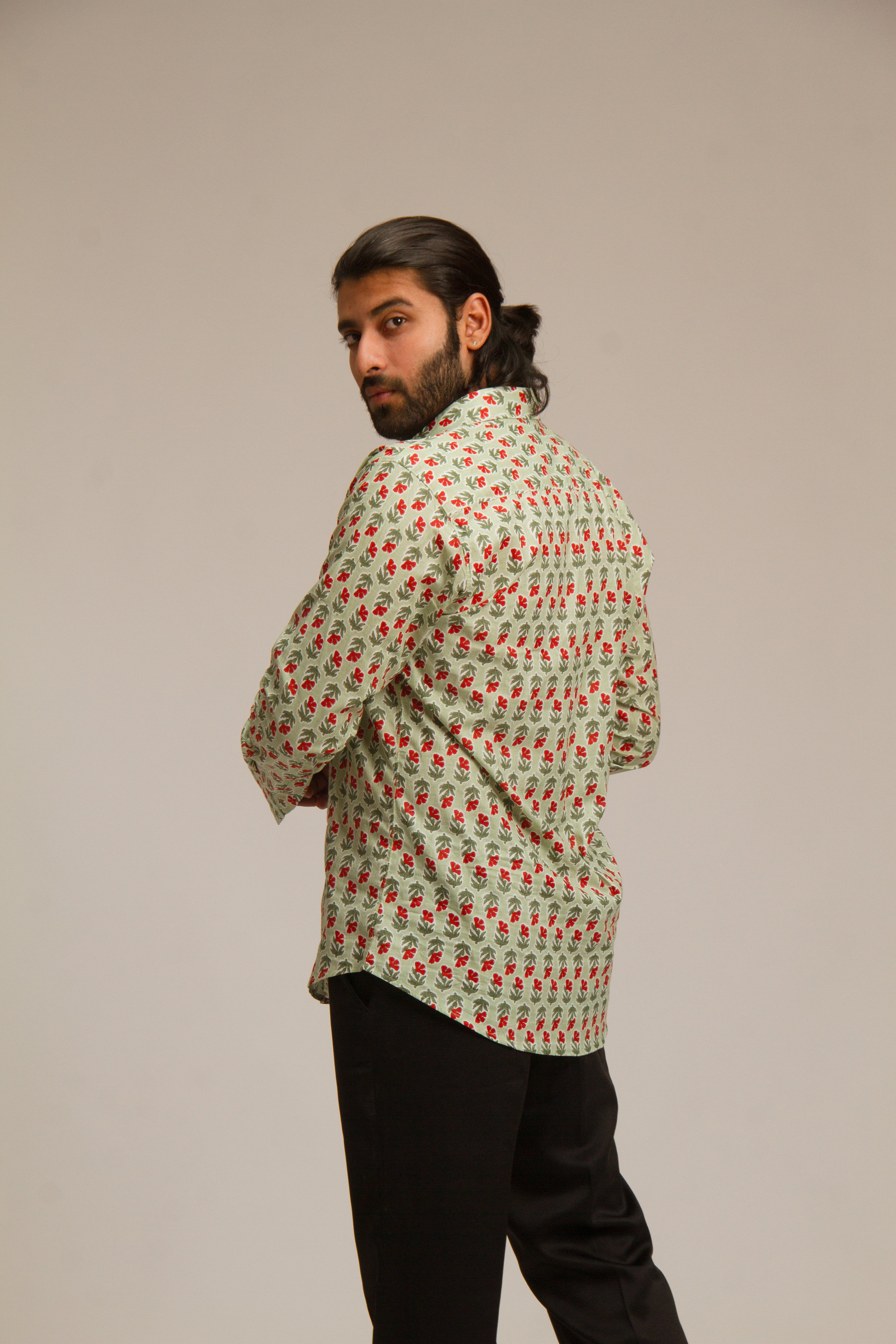 Green Valley Summer  | Men's Cotton Printed Shirt