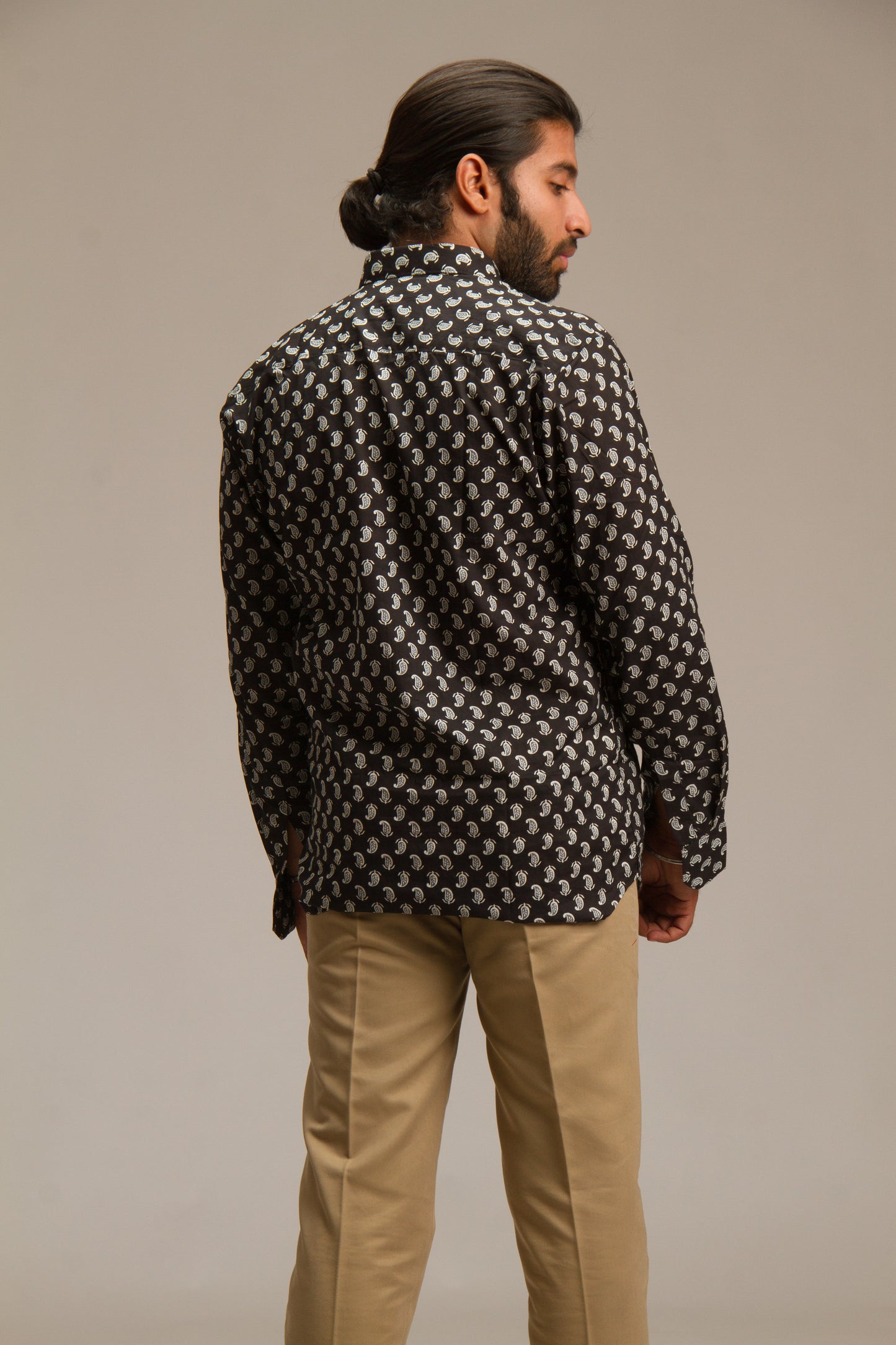 Black Buti | Jaipuri Sanganeri Cotton Printed Shirt